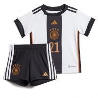 Deutschland Ilkay Gundogan #21 Fußballbekleidung Heimtrikot Kinder WM 2022 Kurzarm (+ kurze hosen)